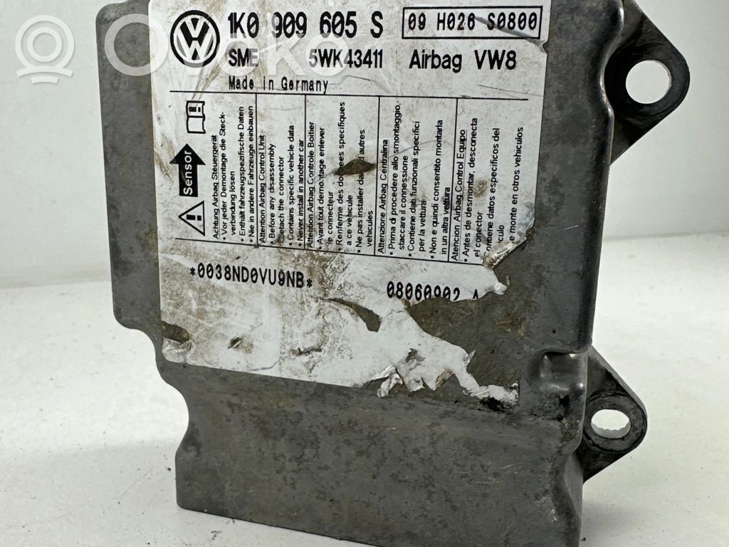 Skoda Octavia Mk2 (1Z) Airbag control unit/module 