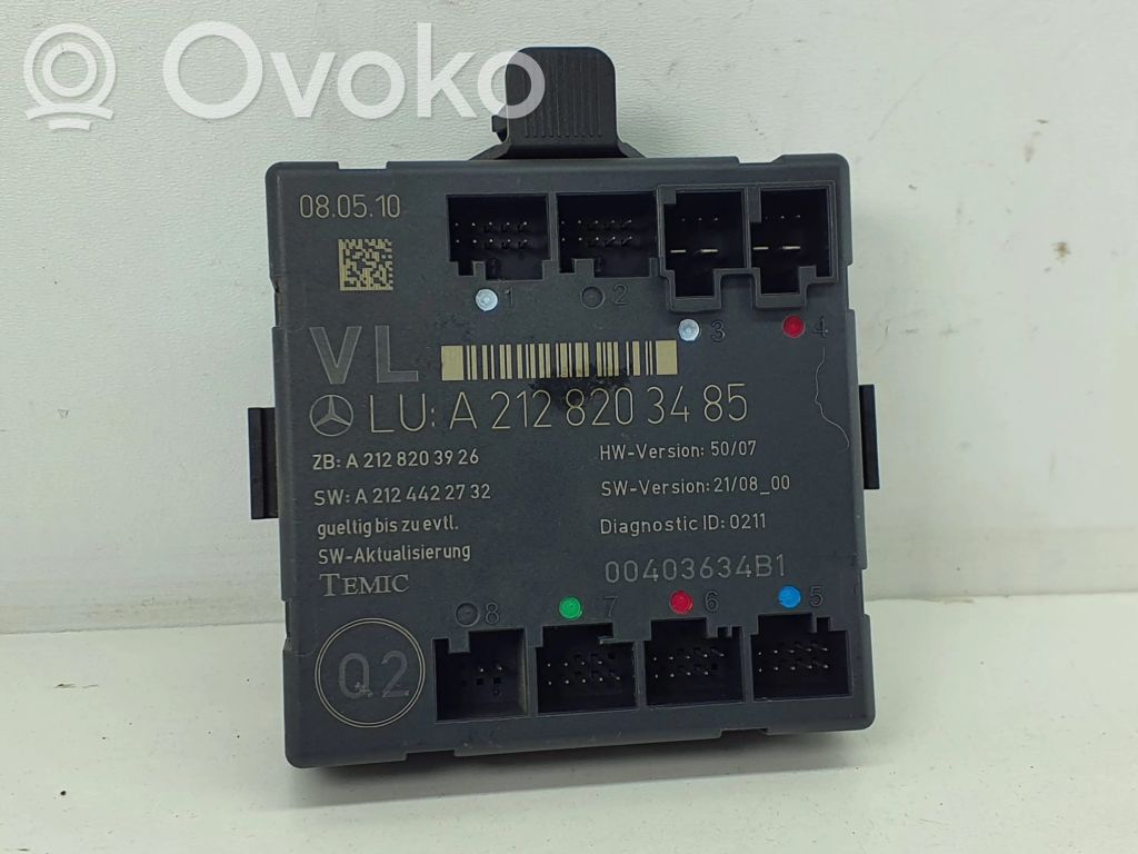Mercedes-Benz E W212 Door control unit/module 