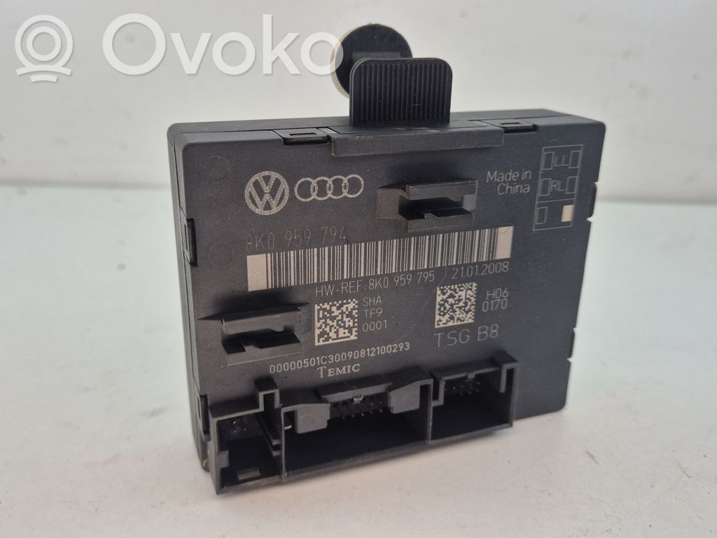 Audi A4 S4 B8 8K Unidad de control/módulo de la puerta 