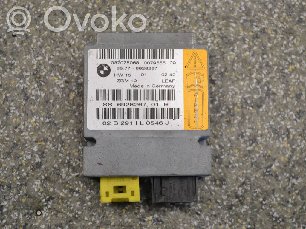 Unidad de control/módulo del Airbag   65776928267,SS6928267019,02B291I0545J