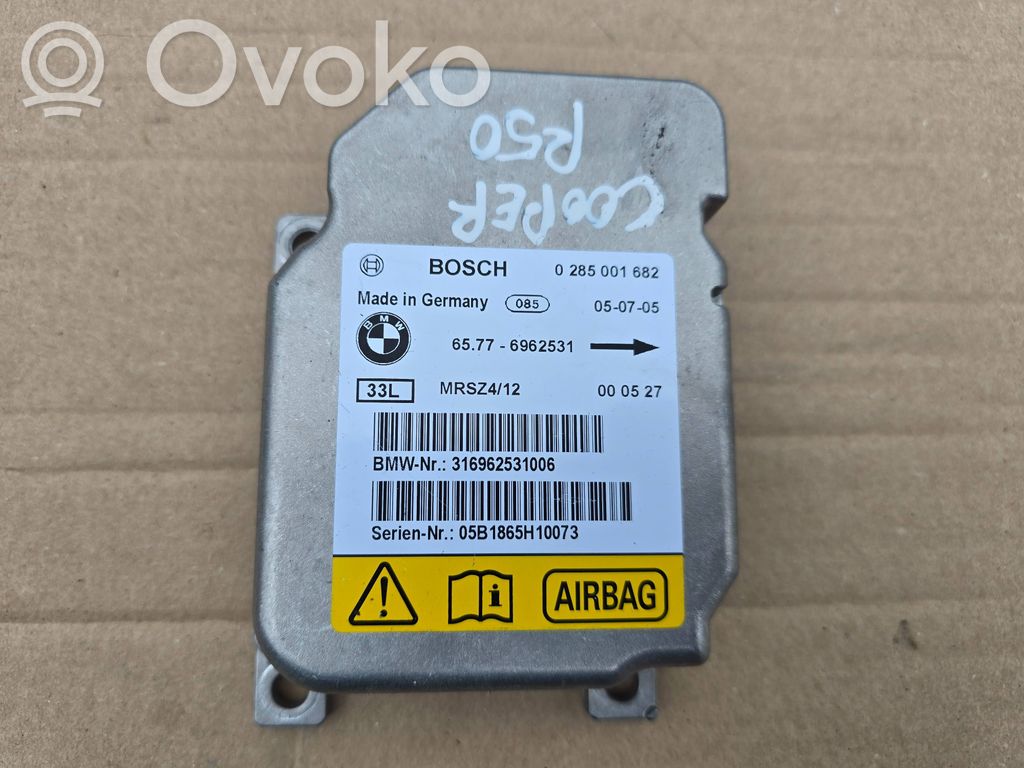 Mini One - Cooper R50 - 53 Airbag control unit/module 