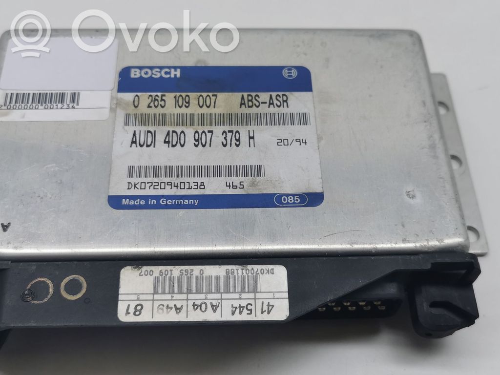 ABS control unit/module   4D0907379H,0265109007