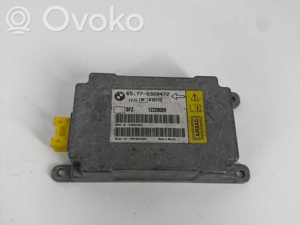 Module de contrôle airbag   6920472,65776920472,12220009,010112