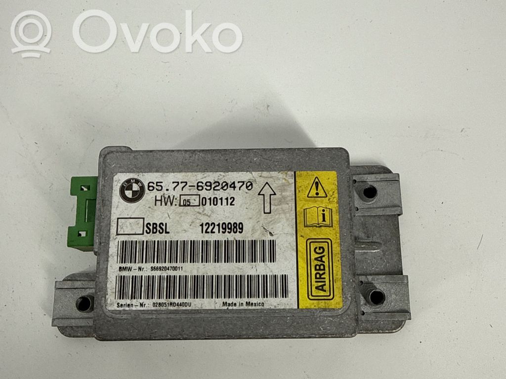 BMW 7 E65 E66 Unidad de control/módulo del Airbag 