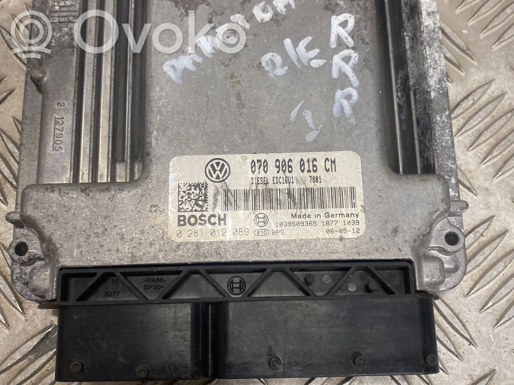 Engine control unit/module   070906016CM,1039S09365,0281012089