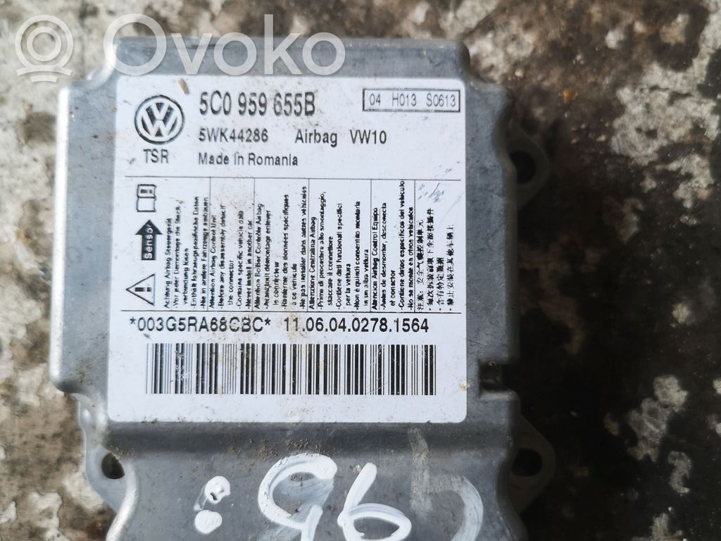 Volkswagen Golf VI Airbag control unit/module 