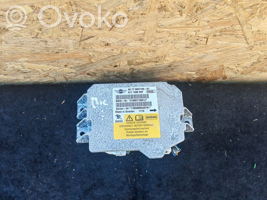 Mini Cooper Countryman R60 Airbag control unit/module 