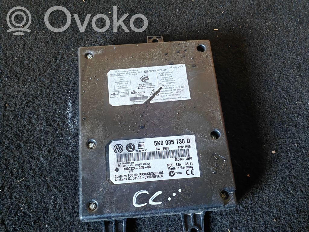 Bluetooth control unit module   5K0035730D