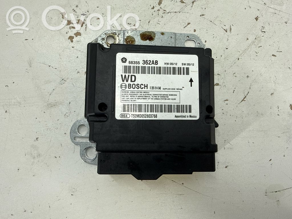 Airbag control unit/module   68355362AB,0285014040,T52MD052803768