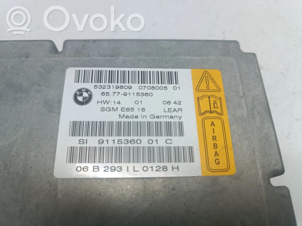 Turvatyynyn ohjainlaite/moduuli   9115360,532319809,65779115360