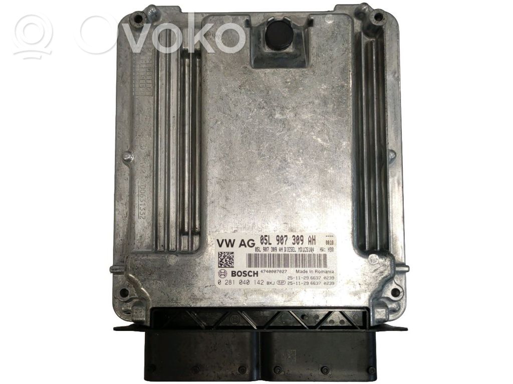 Engine control unit/module   05L907309AH,0281040142
