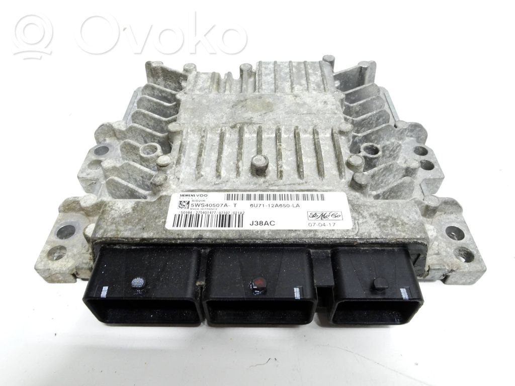 Engine control unit/module   6U7112A650LA,5WS40507AT,BERTO