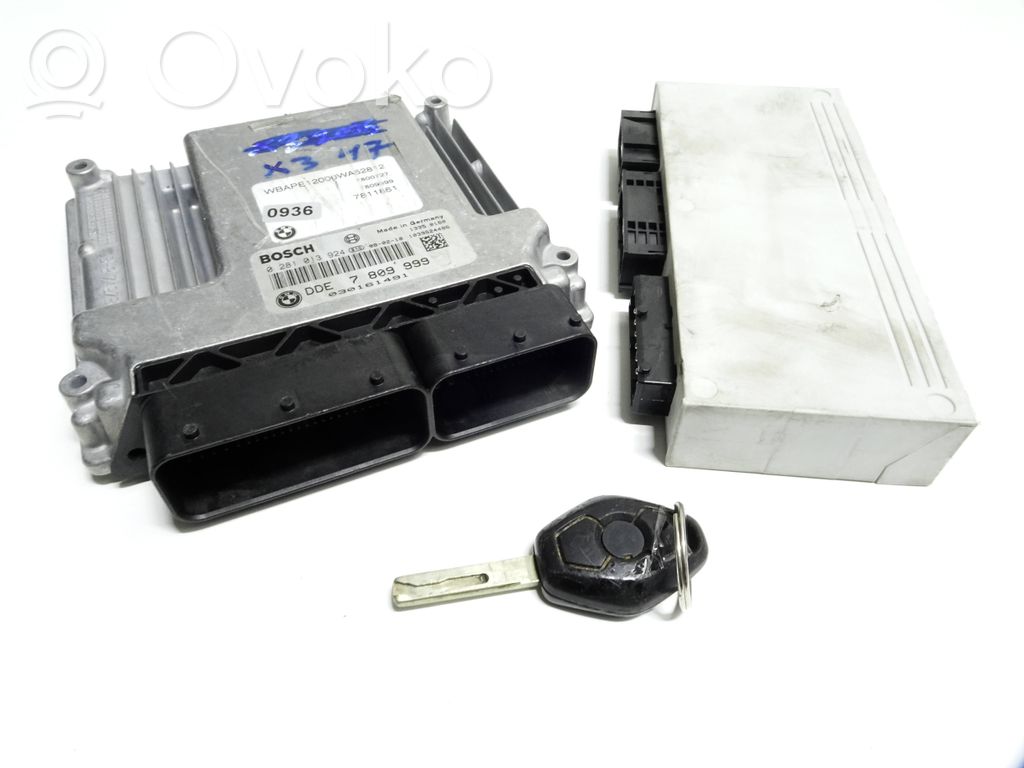 BMW X3 E83 Engine ECU kit and lock set 