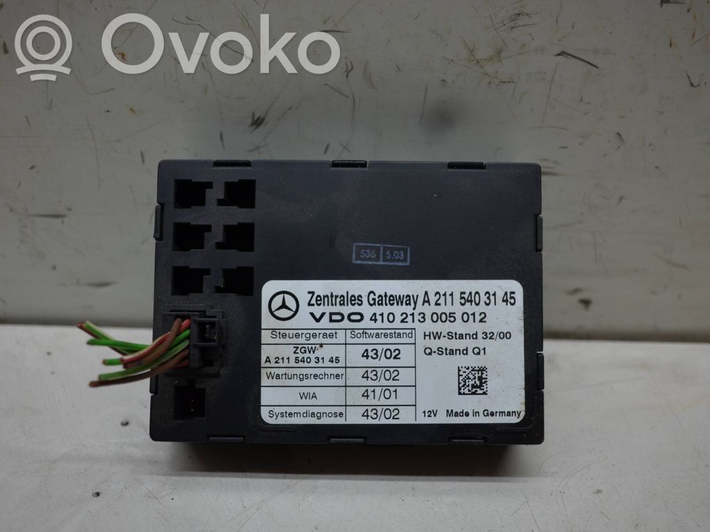 Mercedes-Benz E W211 Gateway control module 