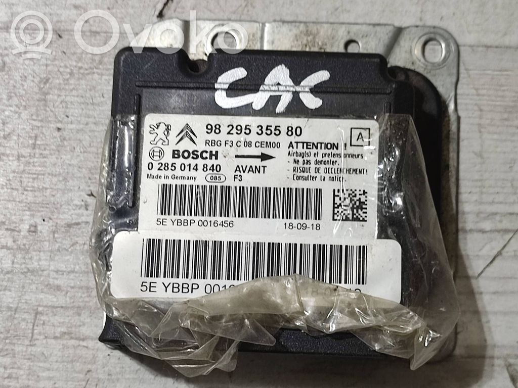Airbag control unit/module   9829535580,0285014840,YBBP0016456,5EYBBP0016