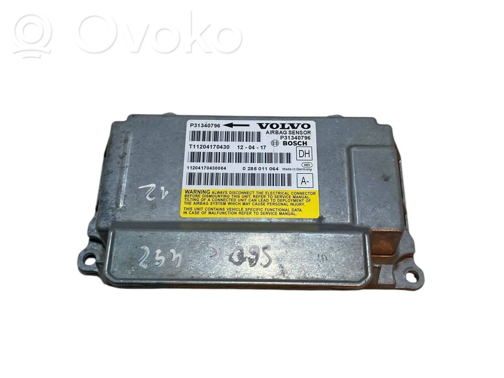 Volvo V60 Airbag control unit/module 