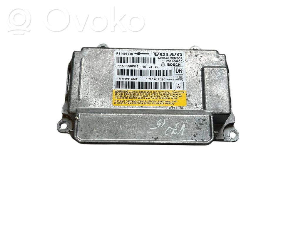 Airbag control unit/module   31406630,P31406630