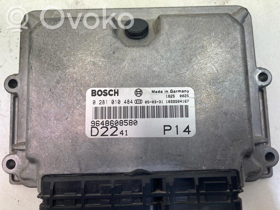 Engine control unit/module   9648608580,BOSCH