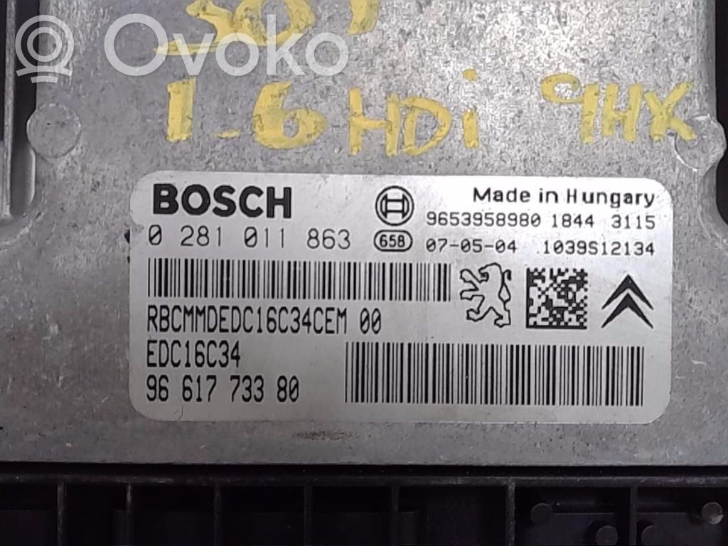 Peugeot 307 Engine control unit/module 