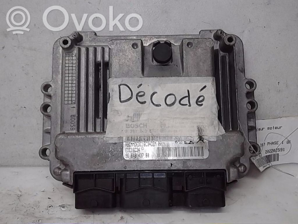 Peugeot 207 Engine control unit/module 