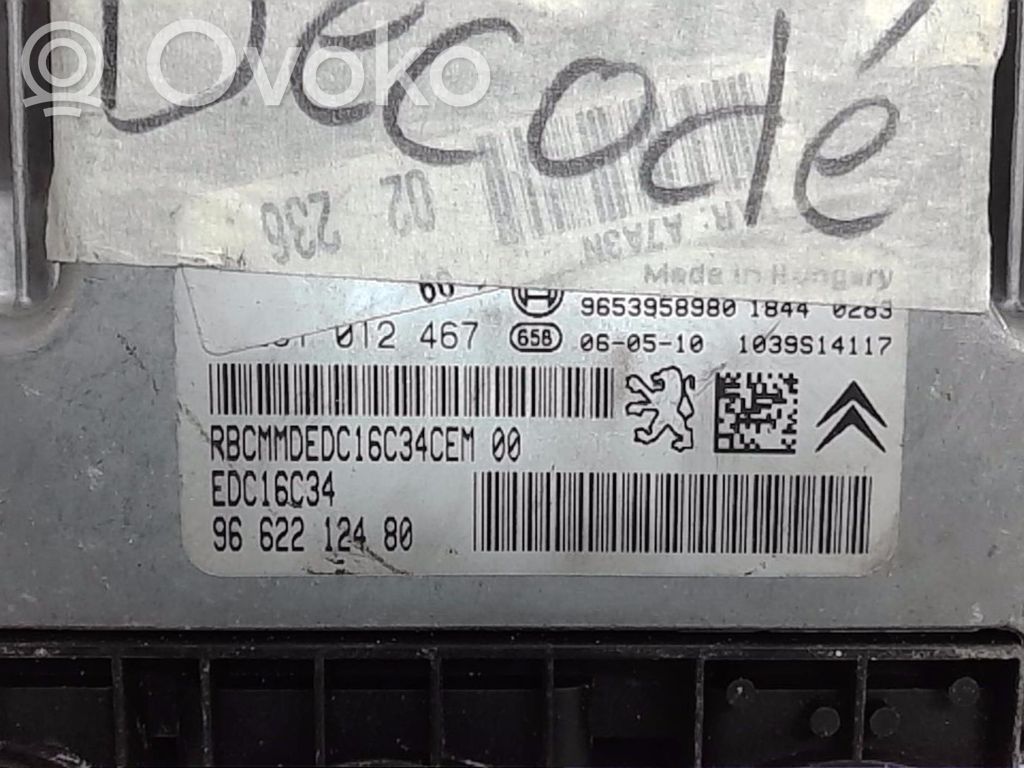 Peugeot 207 Engine control unit/module 