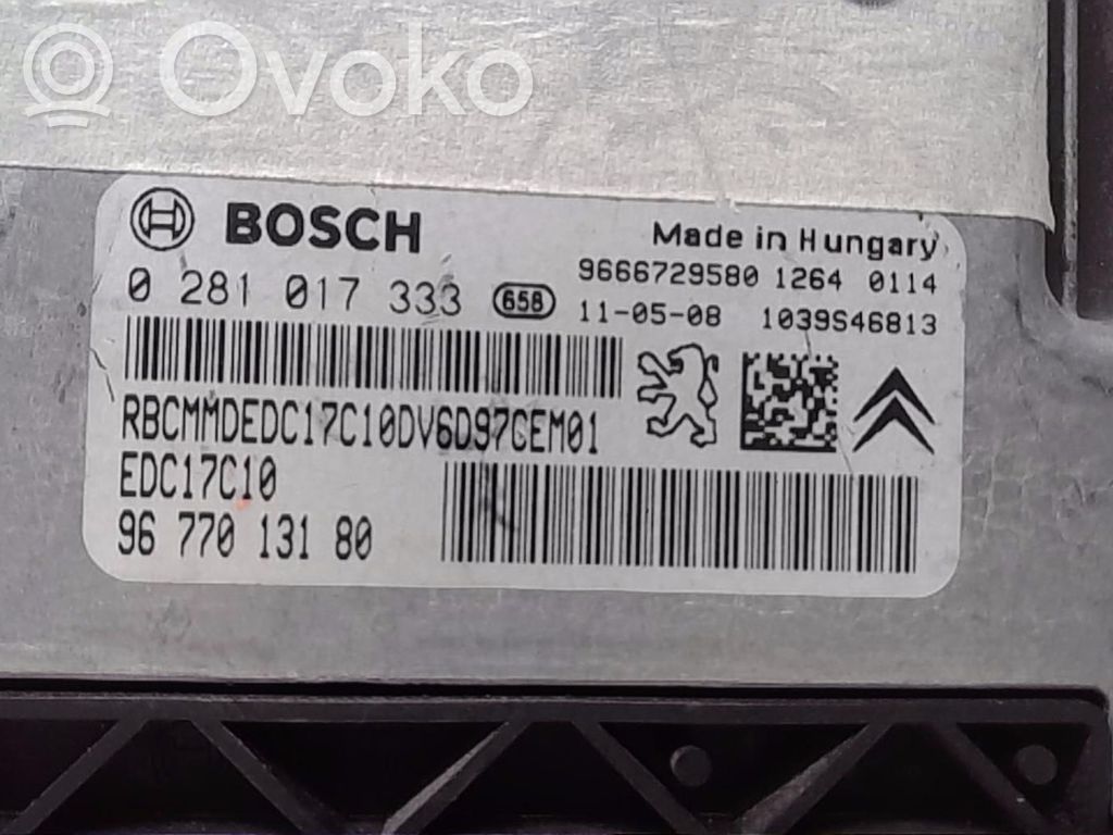 Citroen C3 Engine control unit/module 