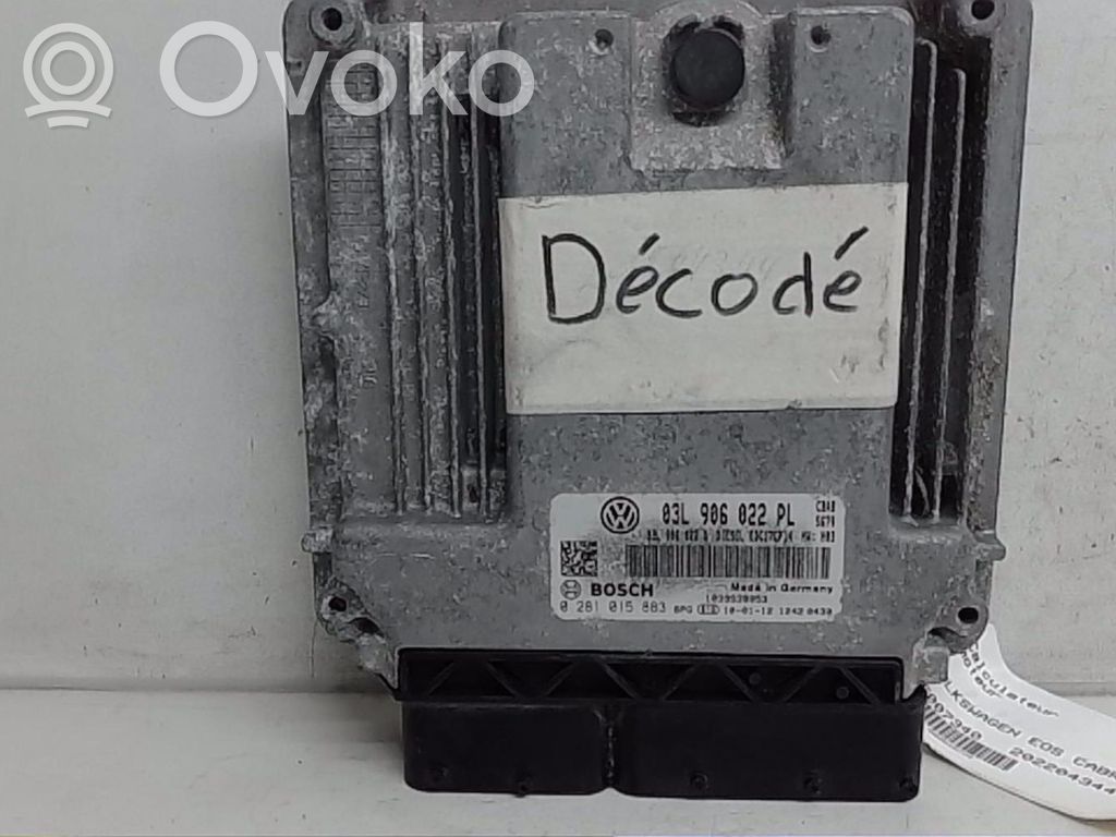 Volkswagen Eos Unitate/modul de control motor 