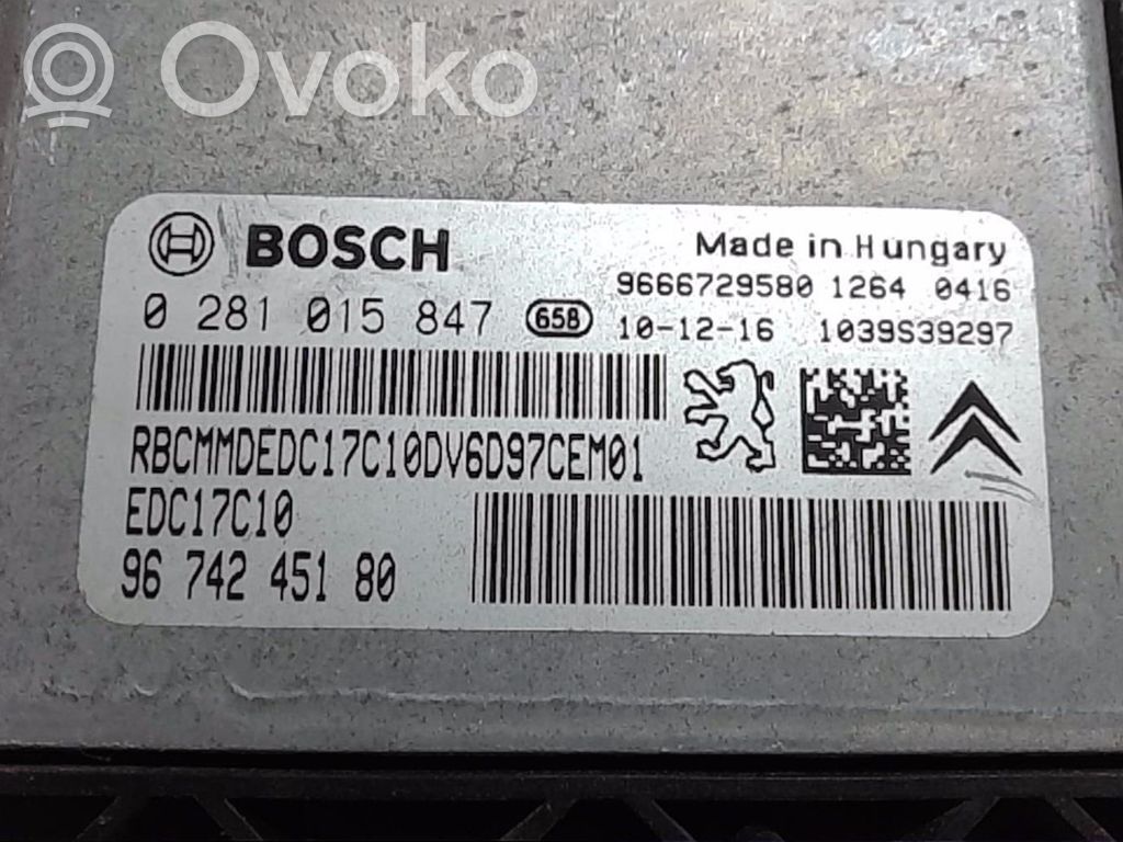 Citroen DS3 Engine control unit/module 