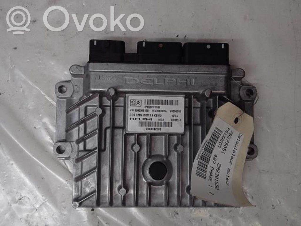 Peugeot 407 Engine control unit/module 
