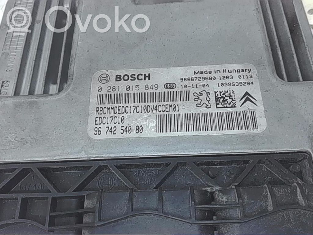 Peugeot 207 Engine control unit/module 