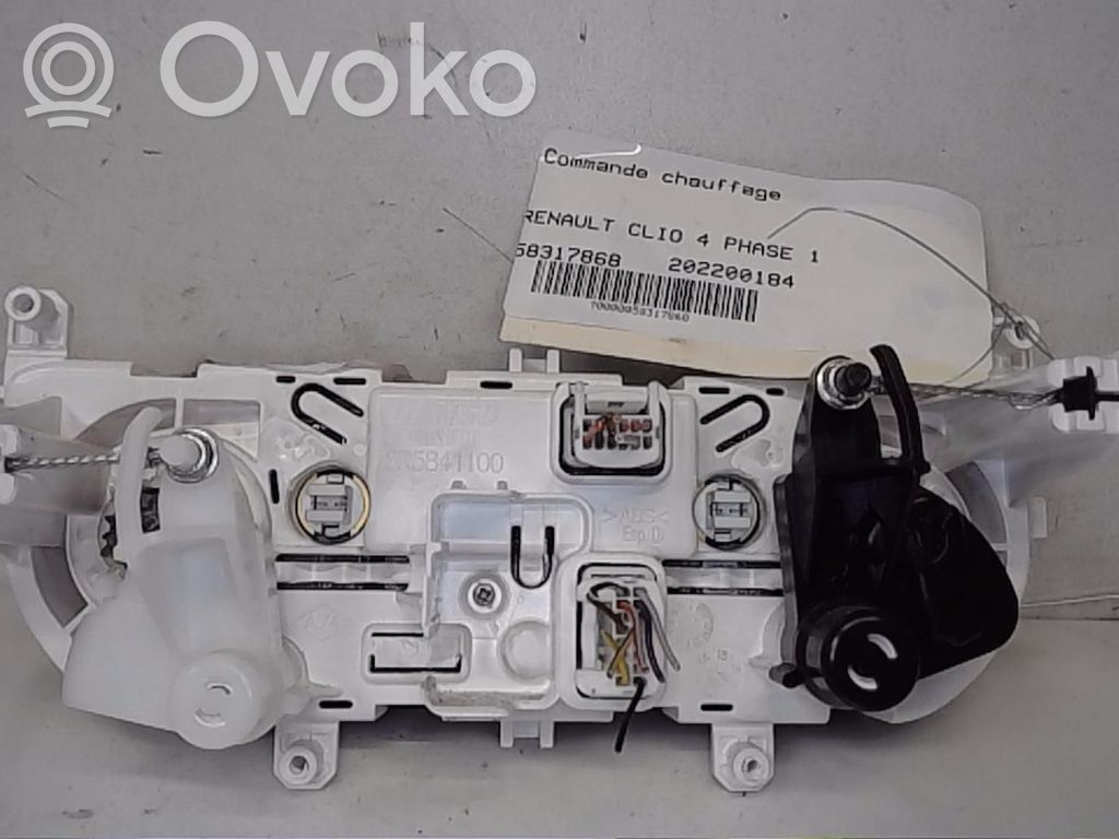 Renault Clio IV Climate control unit 