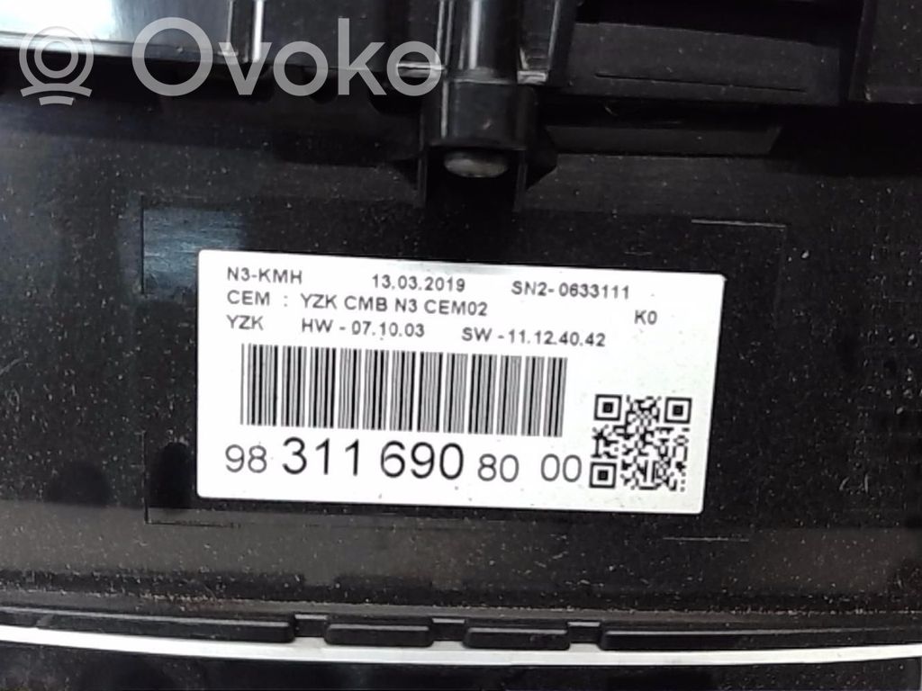 Citroen Jumpy Speedometer (instrument cluster) 