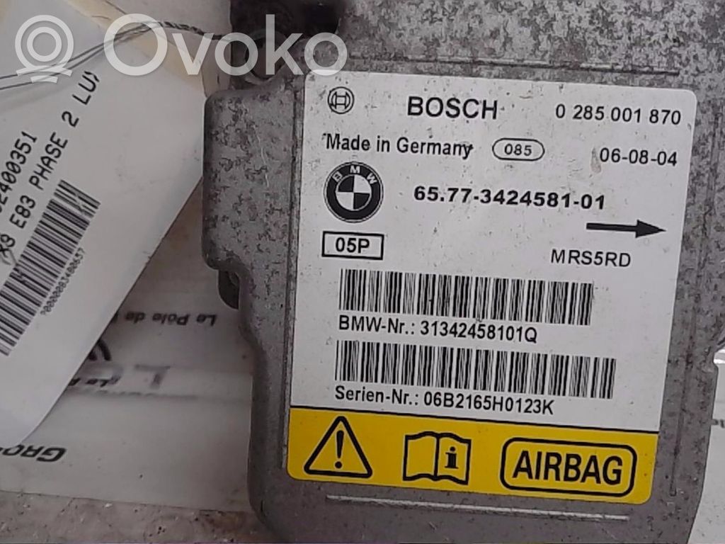 BMW X3 E83 Airbag control unit/module 