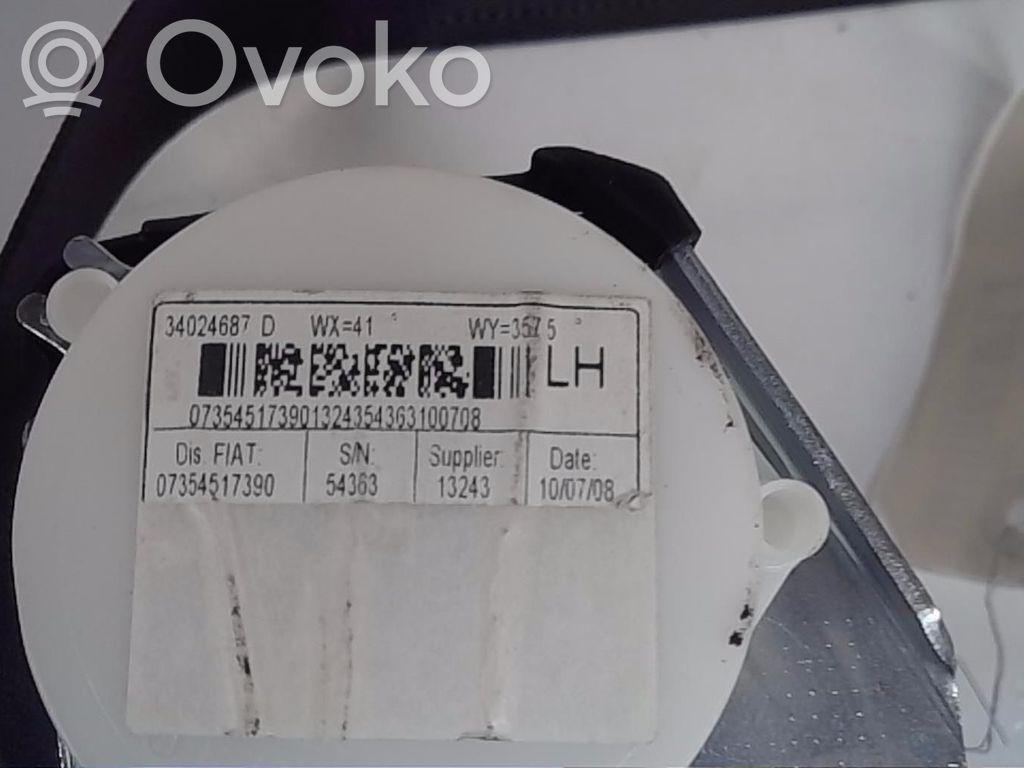 Fiat 500 Cinturón trasero 