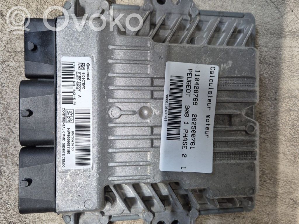 Peugeot 308 Engine control unit/module 