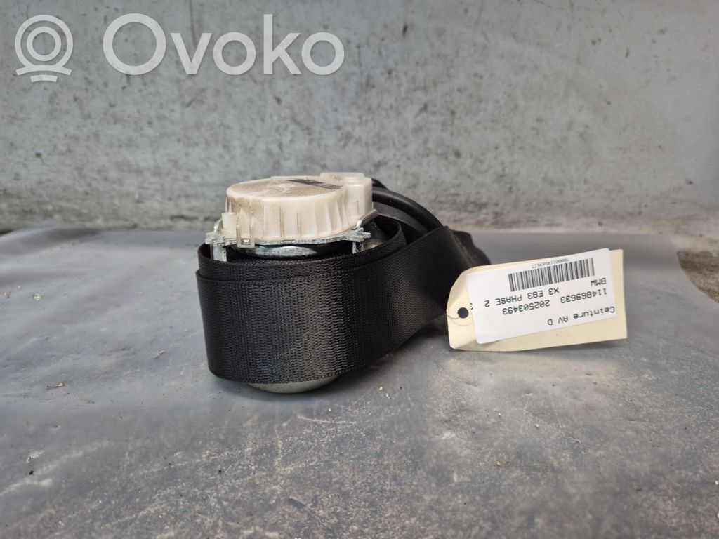 BMW X3 E83 Cinturón delantero 