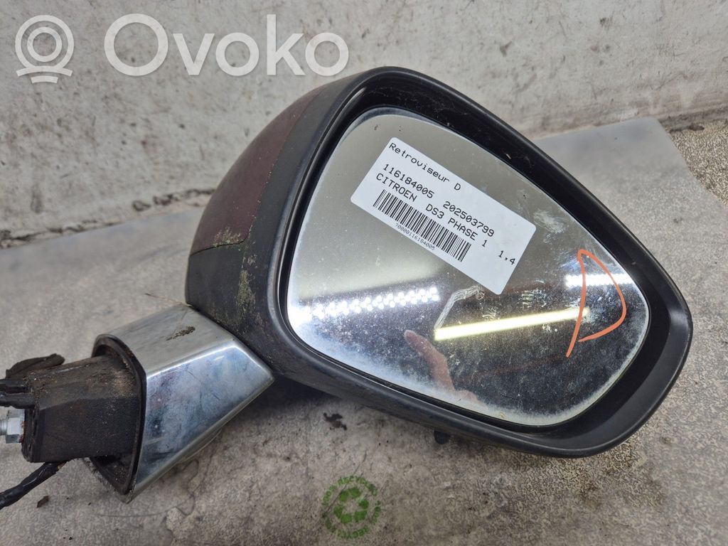 Citroen DS3 Espejo lateral manual 