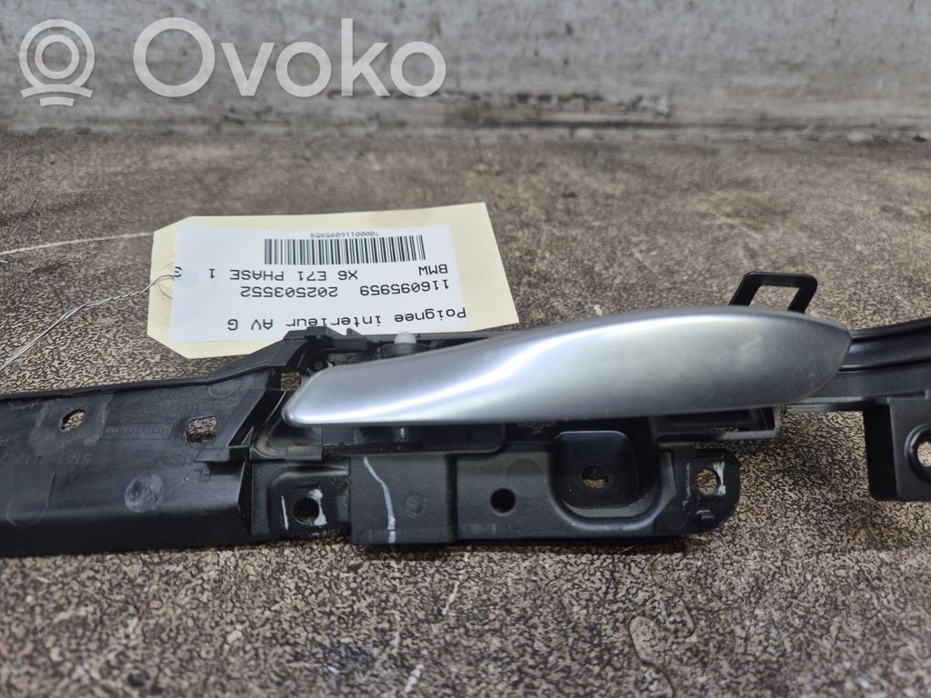 BMW X6 E71 Klamka wewnętrzna drzwi przednich 