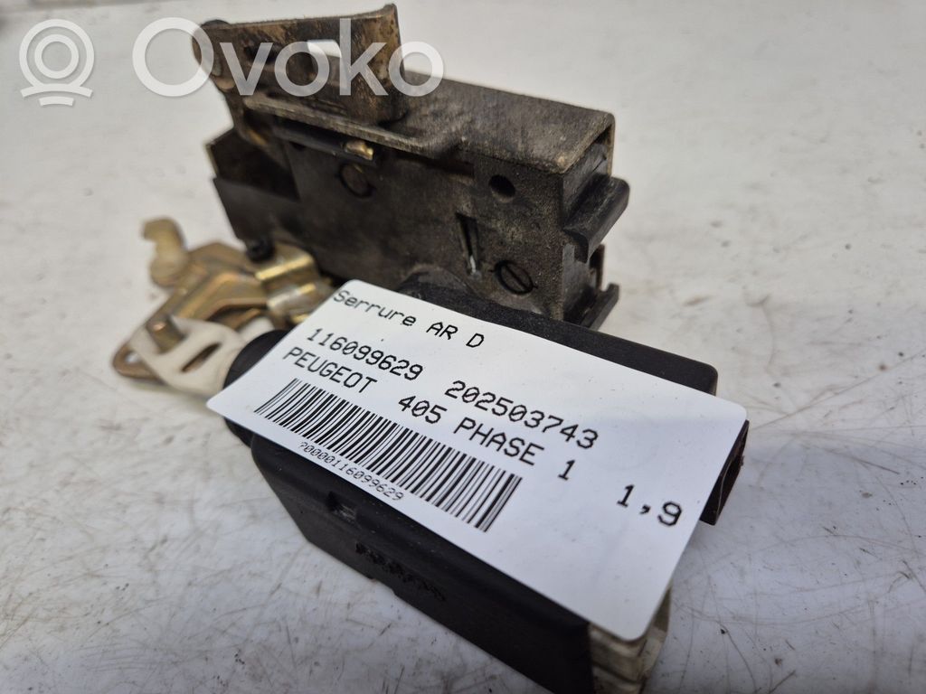 Peugeot 405 Galinių durų spyna 