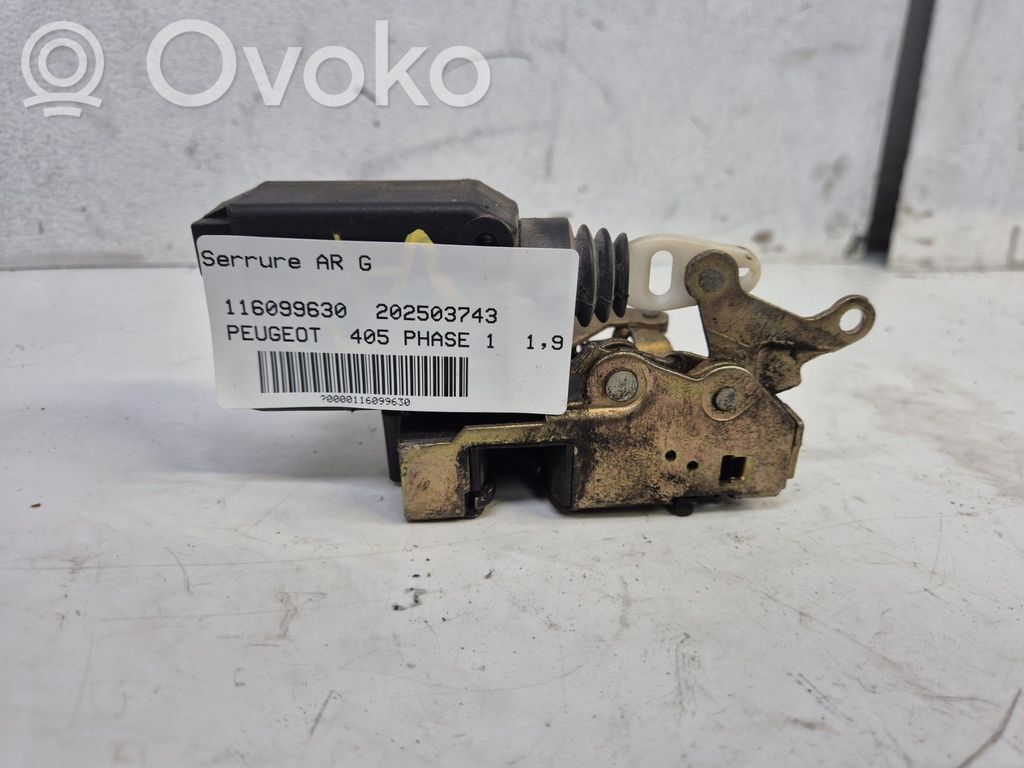Peugeot 405 Rear door lock 