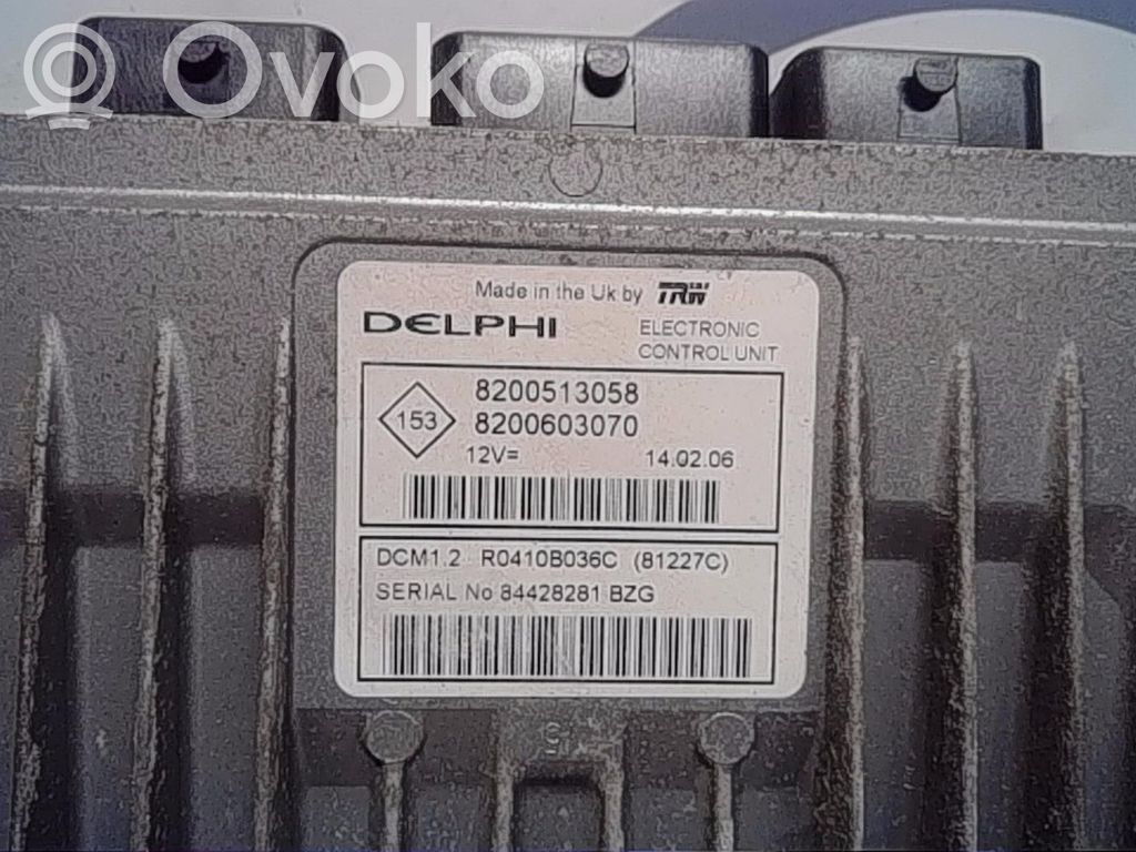 Dacia Logan I Kit centralina motore ECU e serratura 