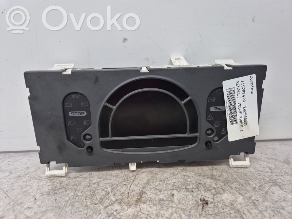 Renault Modus Speedometer (instrument cluster) 