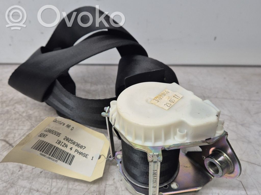 Seat Ibiza IV (6J,6P) Ceinture de sécurité arrière