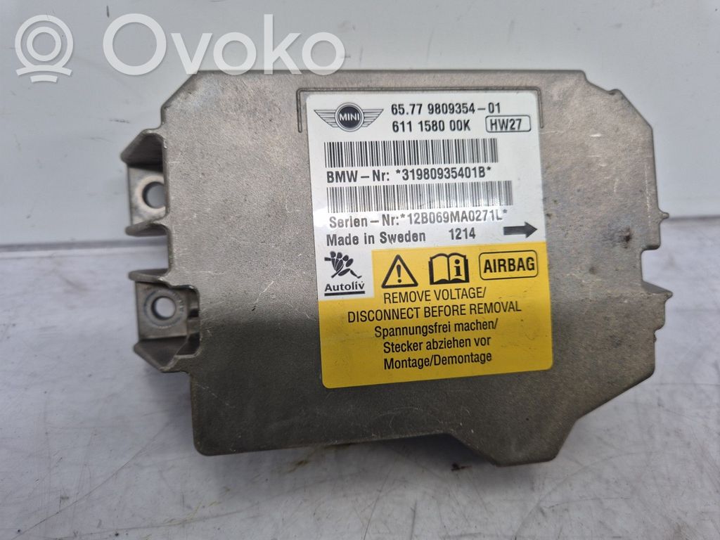 Mini Cooper Countryman R60 Centralina/modulo airbag