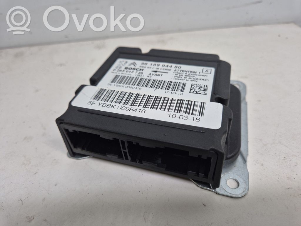 Peugeot Expert Airbag control unit/module 