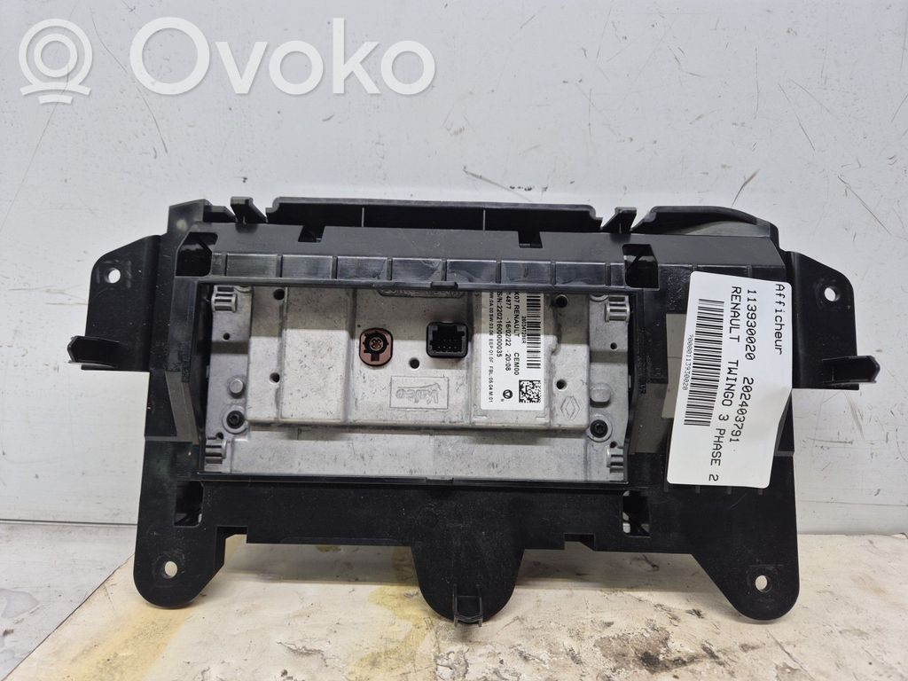 Renault Twingo III Monitor / wyświetlacz / ekran 