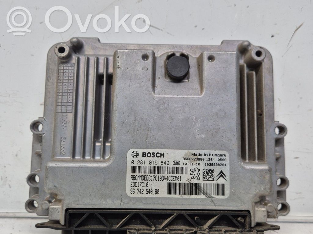 Peugeot 207 Engine control unit/module 