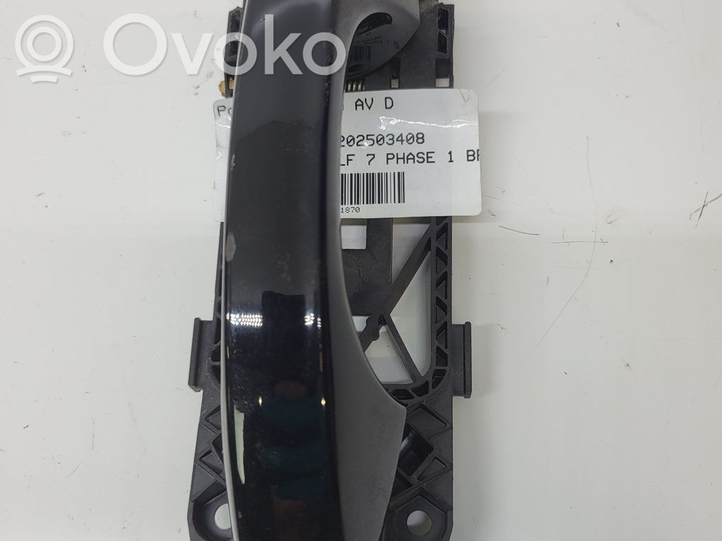 Volkswagen Golf VII Klamka zewnętrzna drzwi przednich