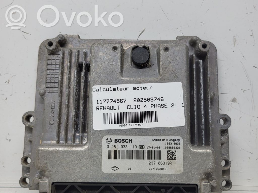 Renault Clio IV Engine control unit/module 