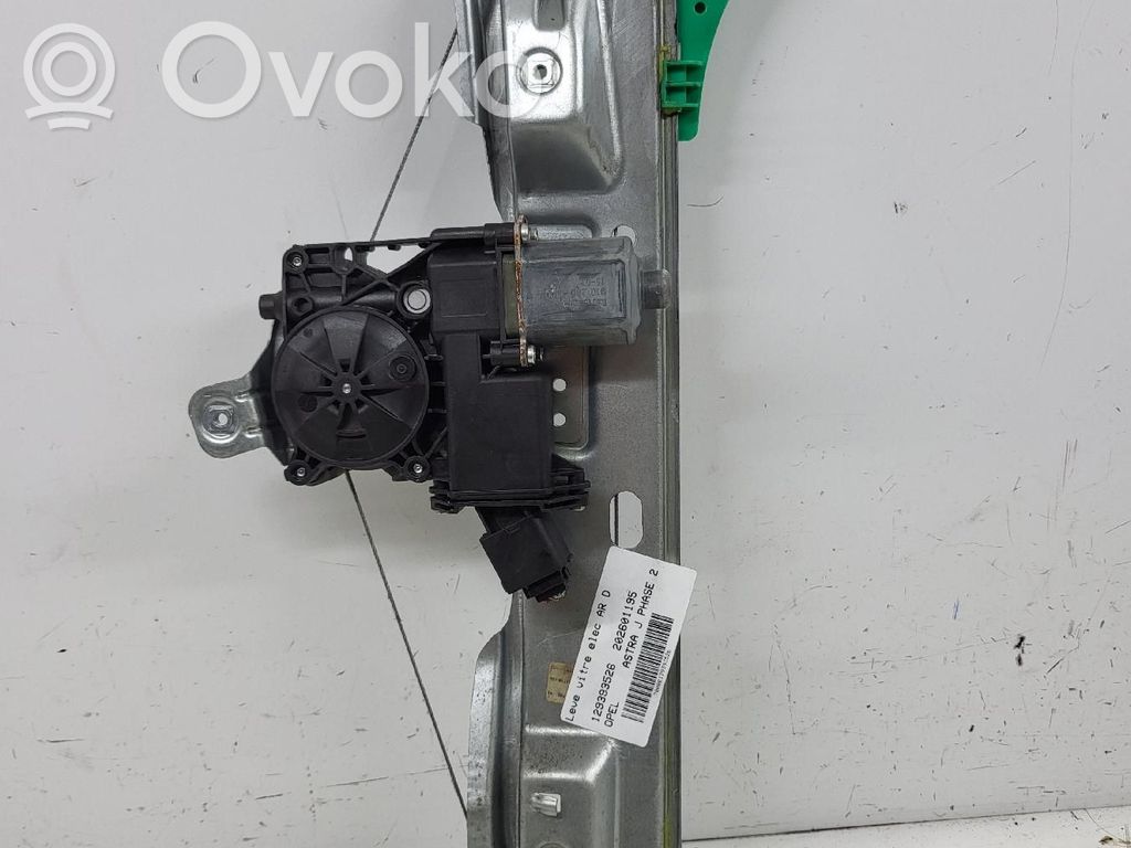 Opel Astra J Regulador de puerta trasera con motor 